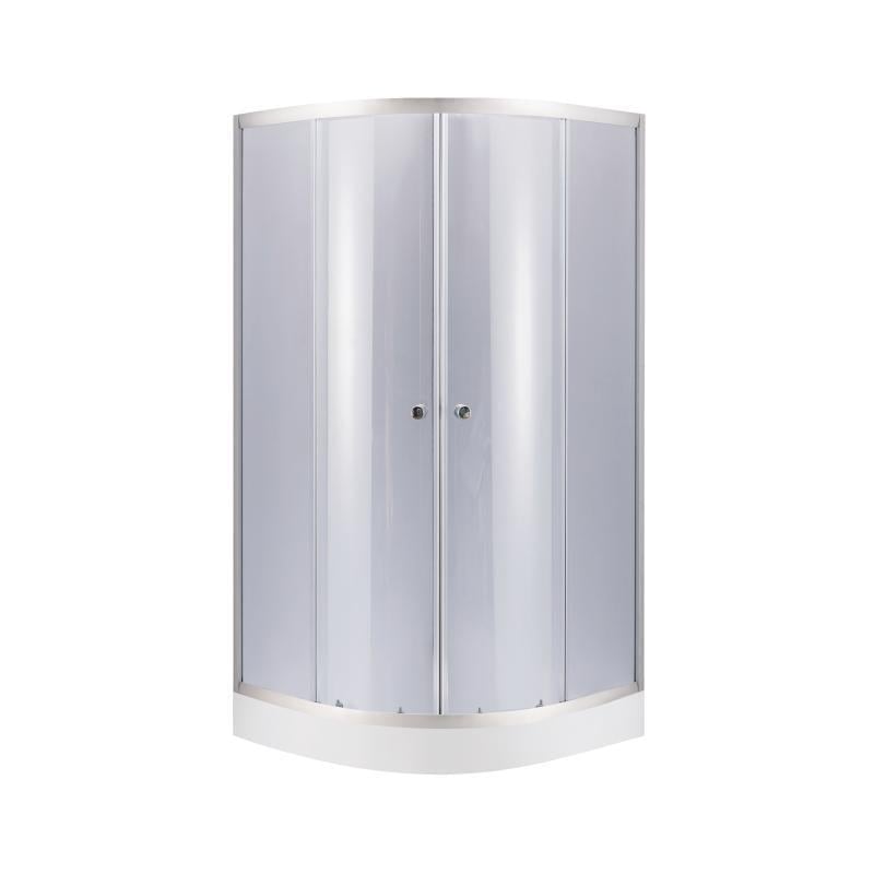 Душевая кабина Lidz Latwa SC80x80.SAT.LOW.GR стекло тонированное 4 мм и душевой поддон Kapielka ST 80x80x15 см (2552208768)