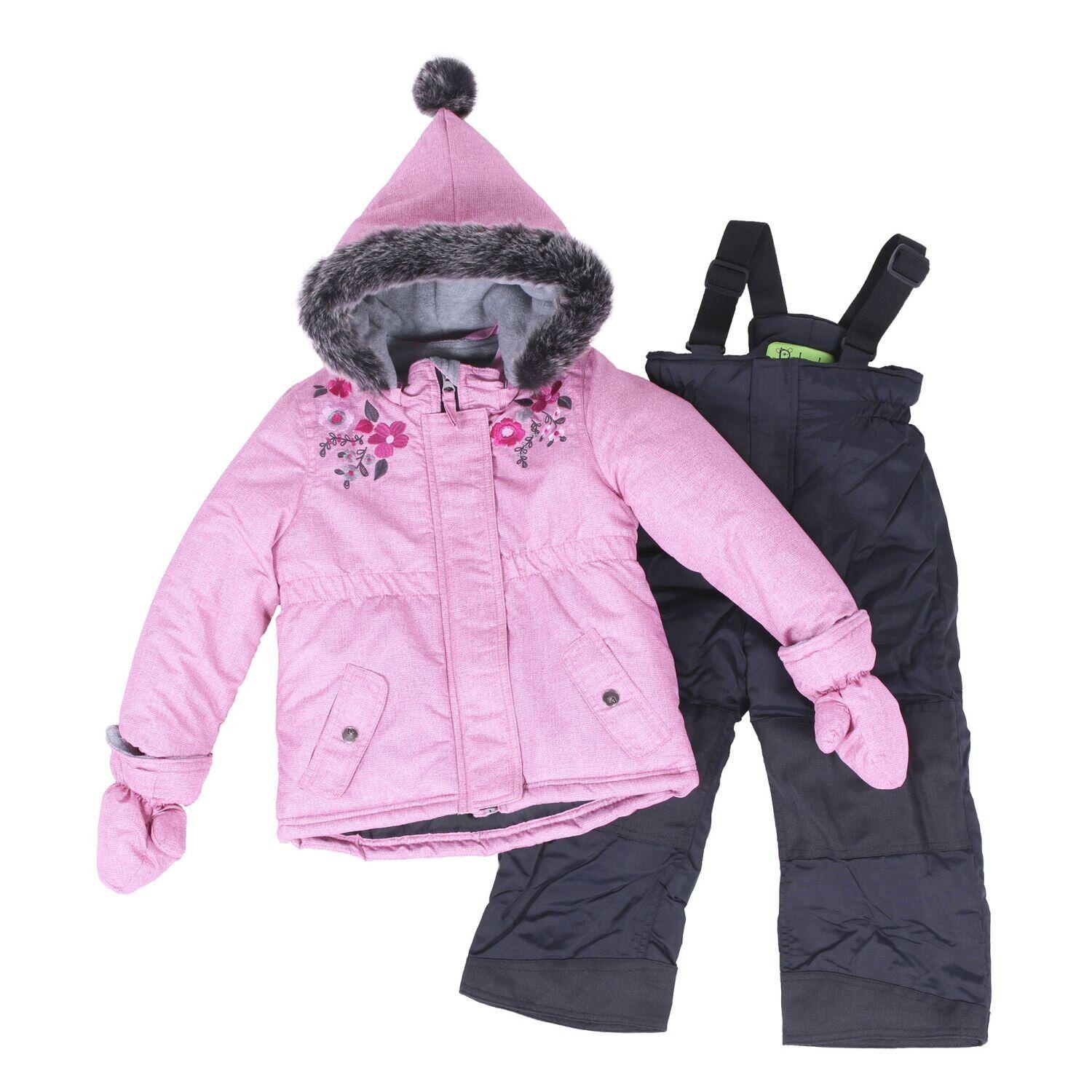 Дитячий зимовий комплект для дівчинки Peluche&Tartine F18M10BF 90-98 см Рожевий (F18M10BF-Vinagepink-2)
