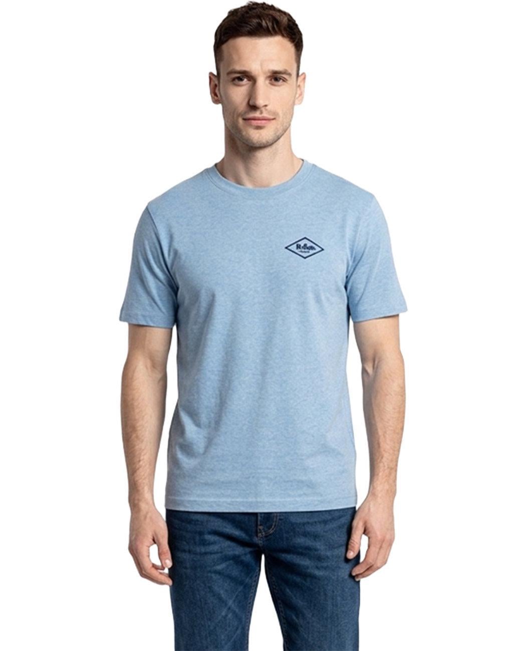 Футболка чоловіча базова Lee Cooper Logo Essentials 59841218.2 L Блакитний (2598412184305)