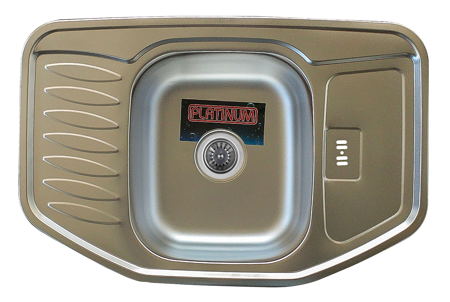 Мийка кухонна Platinum Декор 7851 з нержавіючої сталі 0,8/180 мм (000016244) Мийка кухонна Platinum Декор 7851 з нержавіючої сталі 0,8/180 мм (000016244)