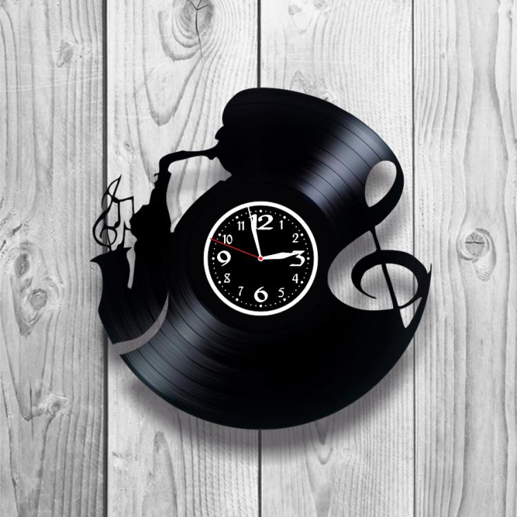 Часы настенные Музыкальный стиль 0189 из виниловой пластинки
