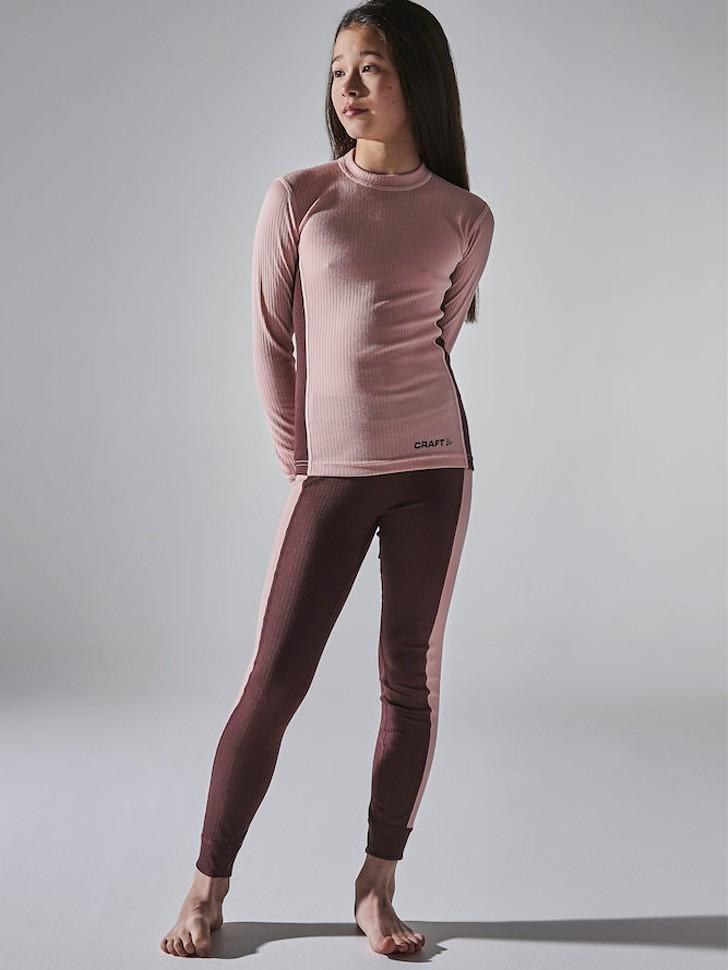 Детский комплект термобелья CRAFT Core Dry Baselayer Set 1909713-710480 134/140 Hint/Peak - фото 2