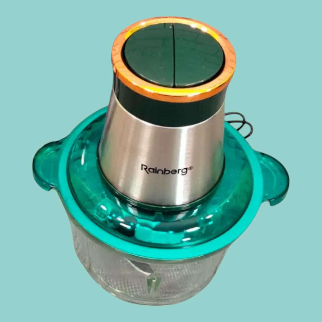 Подрібнювач зі скляною чашею Rainberg RB-2201 блендер з 2 швидкостями та 4 сталевими лезами для овочів та фруктів 1300 Вт 2 л (є59) - фото 4 Подрібнювач зі скляною чашею Rainberg RB-2201 блендер з 2 швидкостями та 4 сталевими лезами для овочів та фруктів 1300 Вт 2 л (є59) - фото 4