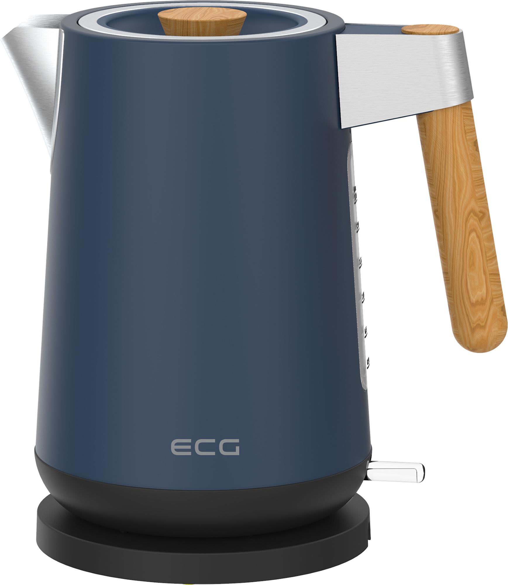 Комплект из электрочайника ECG RK 1768 Strix Timber Petrol и тостера ECG ST 2768 Timber Petrol - фото 3 Комплект из электрочайника ECG RK 1768 Strix Timber Petrol и тостера ECG ST 2768 Timber Petrol - фото 3