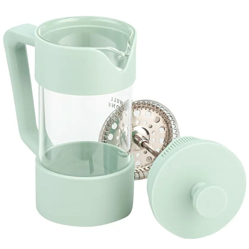 Заварник Well Done WD-8053A френч-пресс стеклянный 350 мл Mint (26202756) - фото 4 Заварник Well Done WD-8053A френч-пресс стеклянный 350 мл Mint (26202756) - фото 4