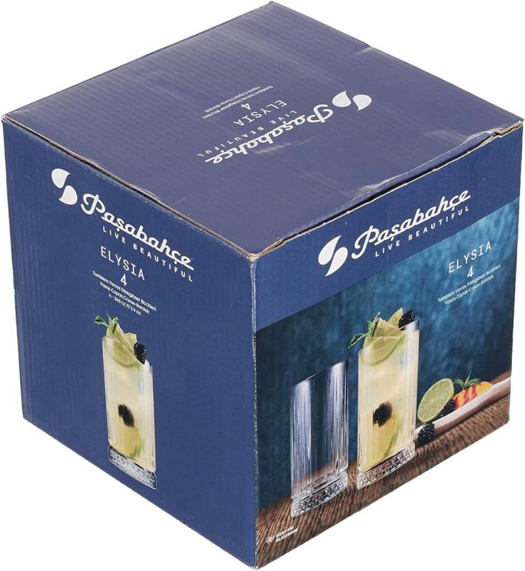 Стаканы высокие Pasabahce Timeless 360 мл 4 шт. - фото 4