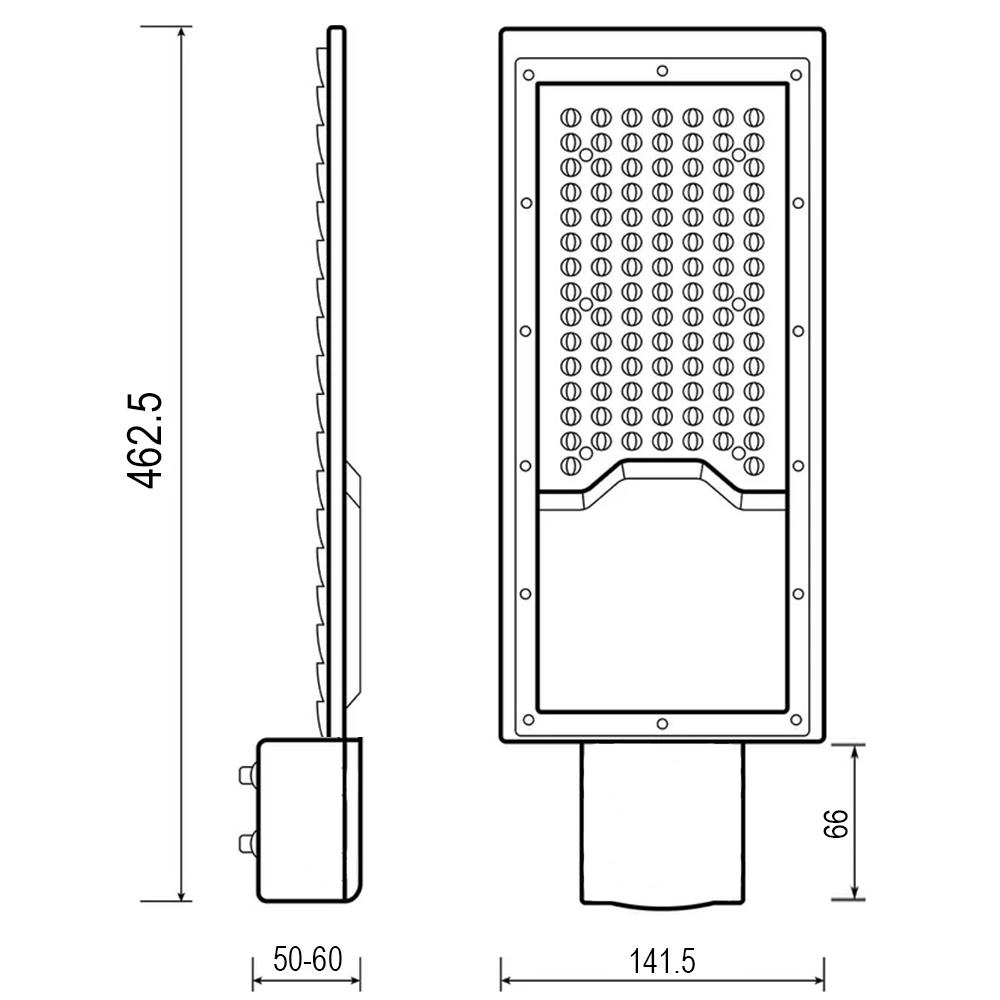 Консольный светильник уличный ETRON 1-ESP-324 Street 100W IP65 5000K (43990) - фото 4