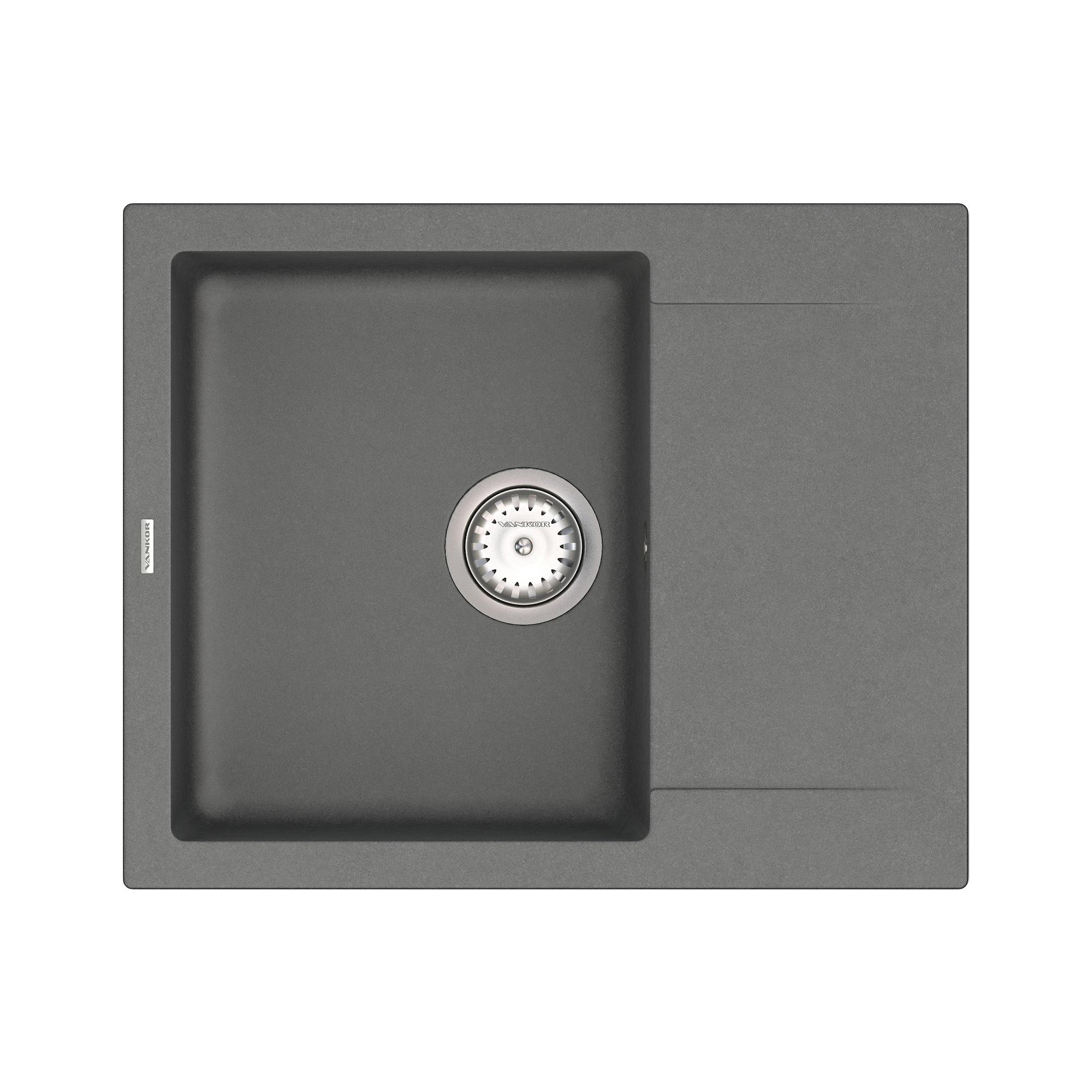 Мойка для кухни Vankor Orman OMP 02.61 + сифон Vankor Gray (74819)