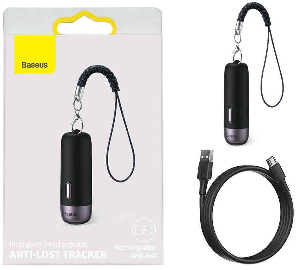 Умный брелок Baseus T3 Rechargeable Anti-lost Tracker Black (45345) - фото 6