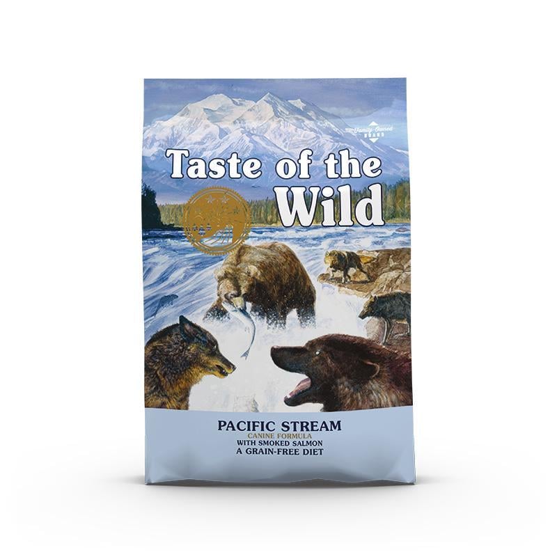 Корм Taste of the Wild Pacific Stream Canine Formula сухая с лососем для взрослых собак всех пород с чувствительным пищеварением 12,2 кг (0074198614240) - фото 2