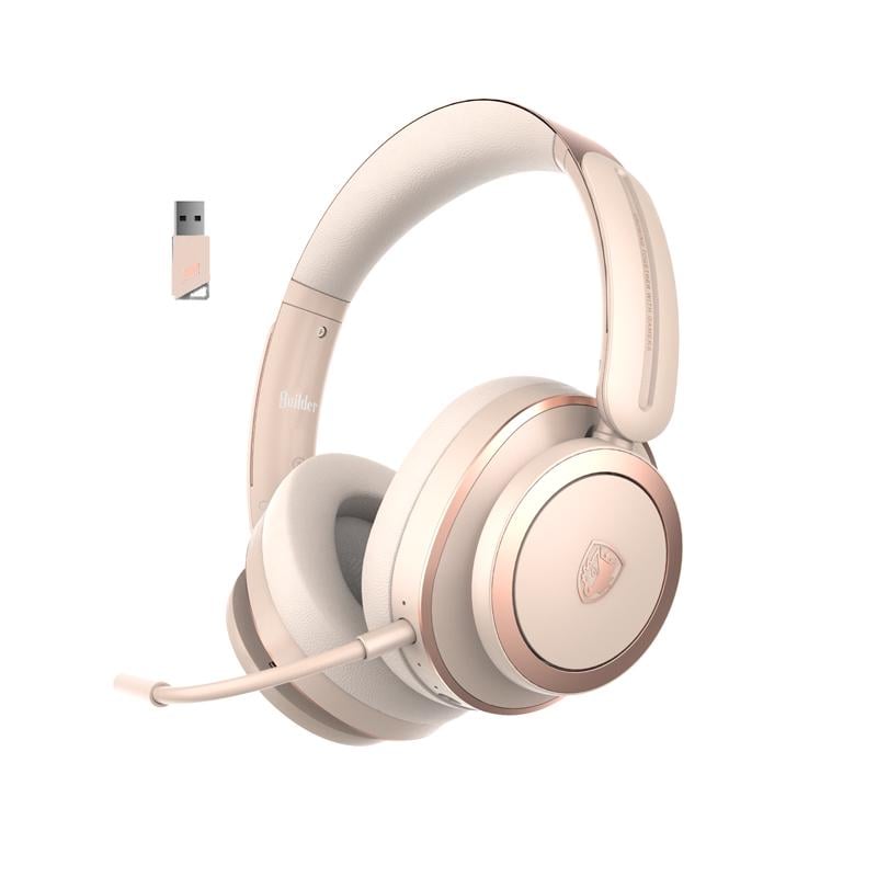 Гарнітура бездротова Sades SA-208 Builder Bluetooth 5.3 3,5 мм USB-C Gold (sa208gp)