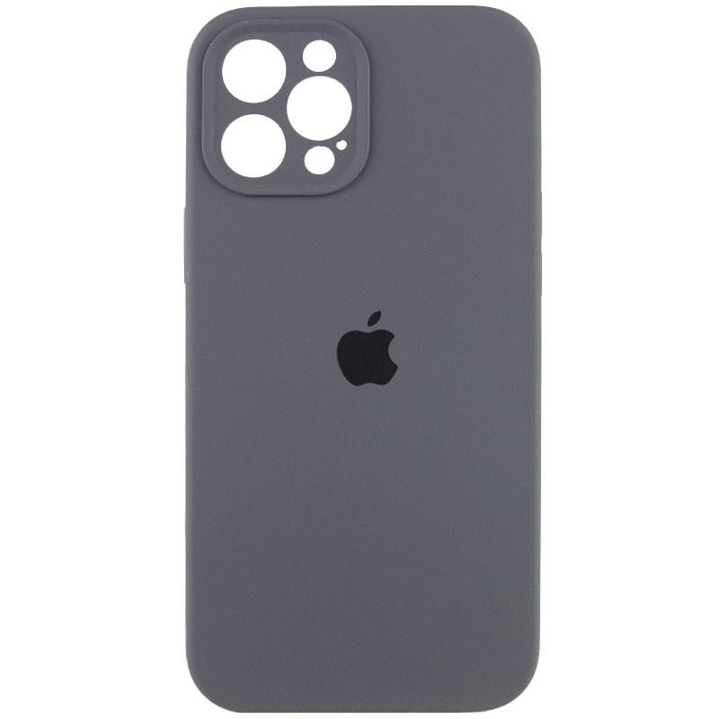 Противоударный чехол Silicone Case Full Camera Protective AA для Apple iPhone 12 Pro 6.1" Серый/Dark Gray