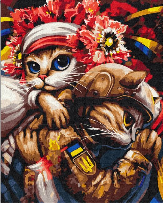 Картина по номерам Brushme Кошка Берегиня 40х50 см (BS53689)