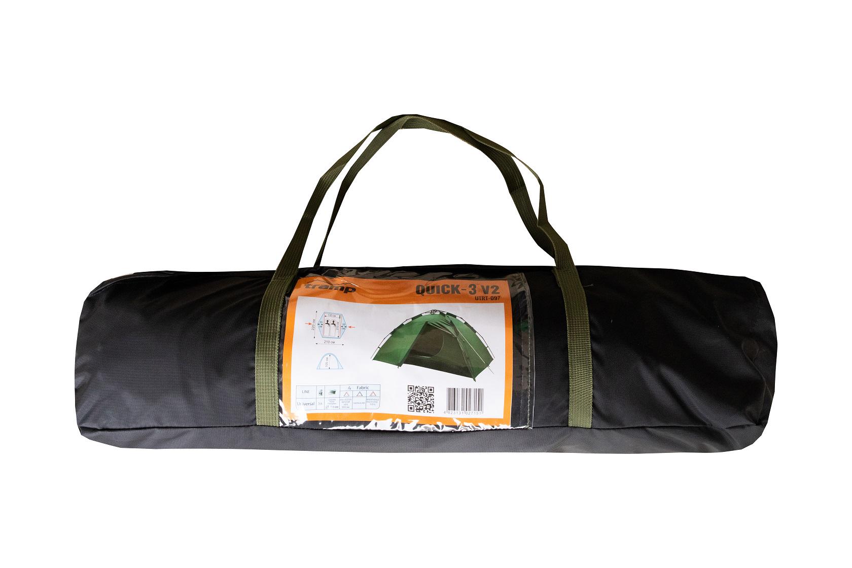 Намет тримісний Tramp Quick 3 v2 (UTRT-097) (UTRT-097) - фото 15 Намет тримісний Tramp Quick 3 v2 (UTRT-097) (UTRT-097) - фото 15