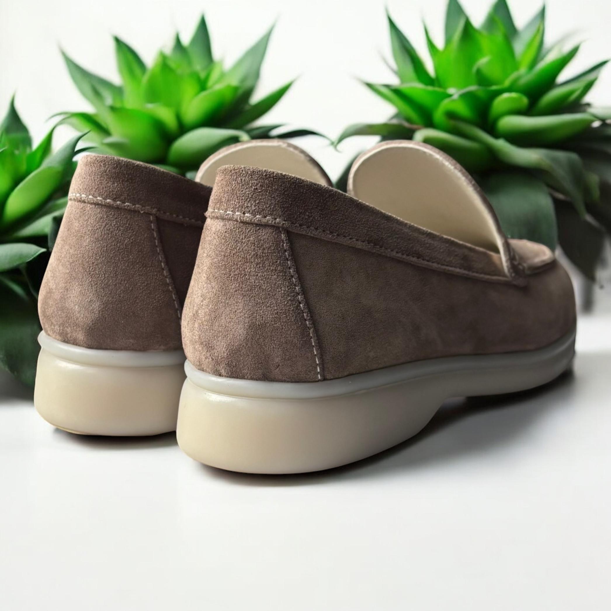 Лоферы женские замш Marandi р. 39 25,5 см Визон (Lof-Z-39-визон) - фото 5