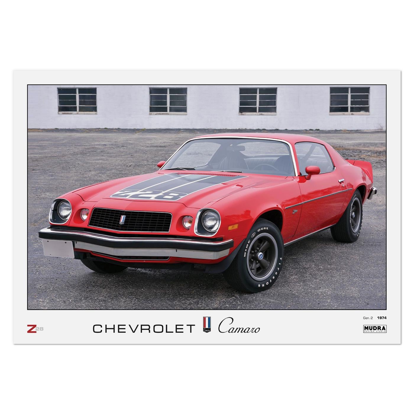 Плакат автомобильний Chevrolet Camaro Gen.2 84x60 см (0296) Плакат автомобильний Chevrolet Camaro Gen.2 84x60 см (0296)