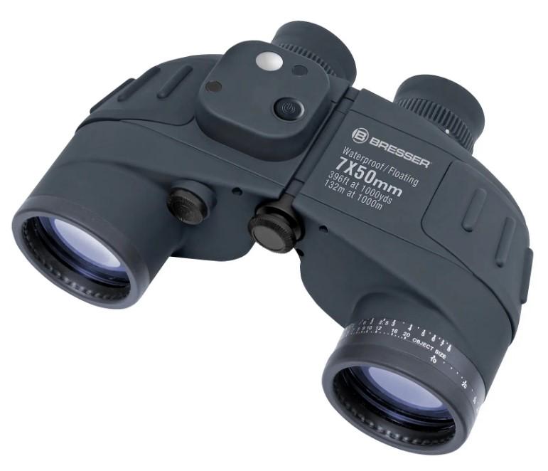 Бинокль с дальномерной сеткой Bresser Nautic 7x50 WD Compass (1866815)