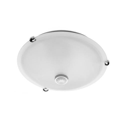 Светильник потолочный GTV PLCRKM OS-PLCRKM-00 2хЕ27 с датчиком движения круг IP20 Белый