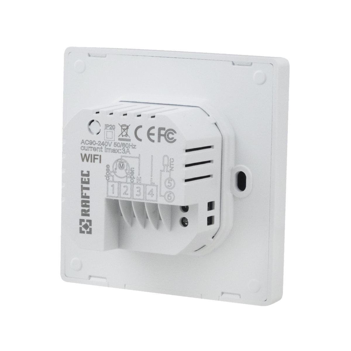 Терморегулятор Raftec WiFI R608W цифровий для теплої підлоги Білий (SW-84633) - фото 5 Терморегулятор Raftec WiFI R608W цифровий для теплої підлоги Білий (SW-84633) - фото 5