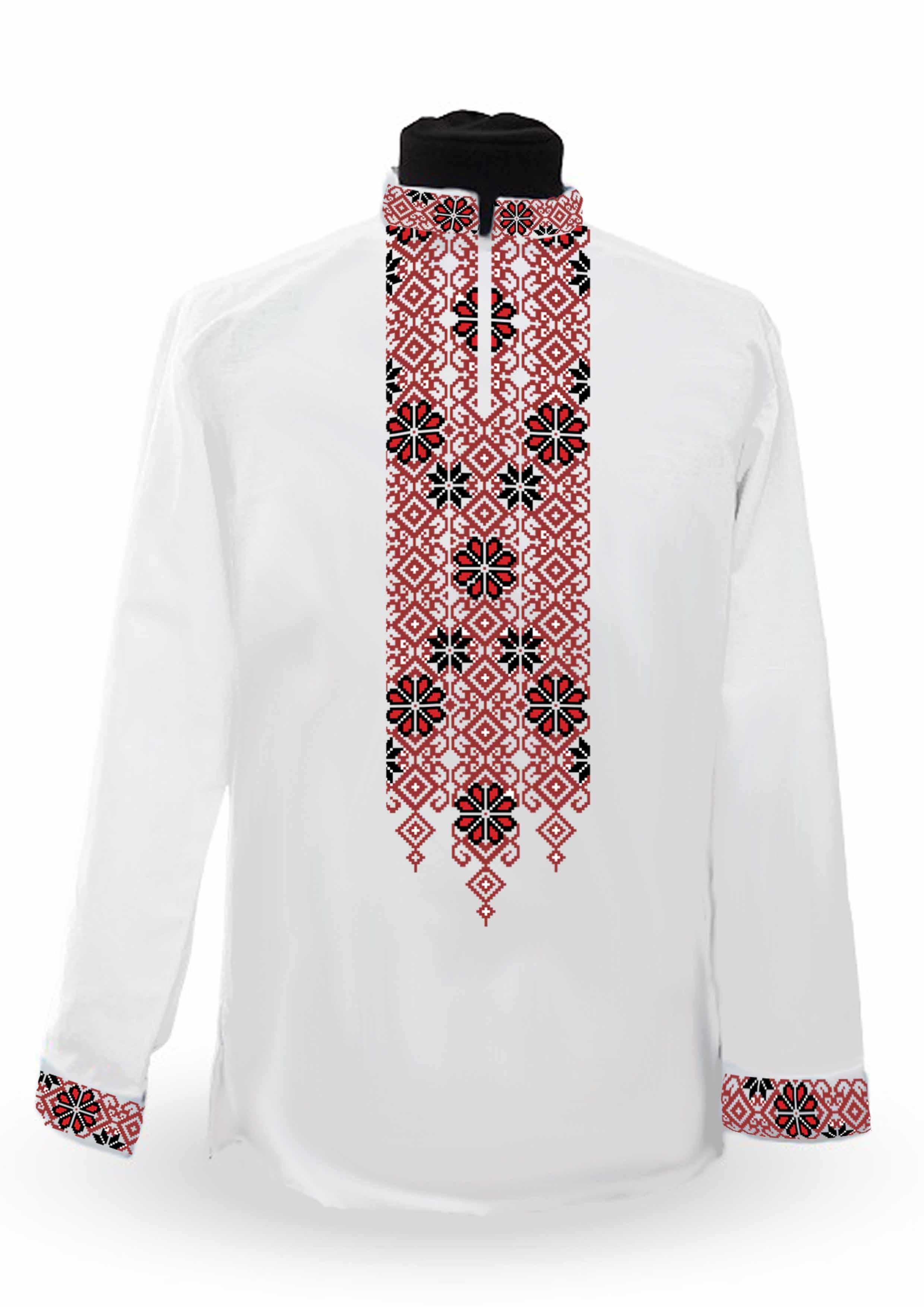 Заготовка для вишивки нитками або бісером сорочка габардин (СЧГ-255) Заготовка для вишивки нитками або бісером сорочка габардин (СЧГ-255)