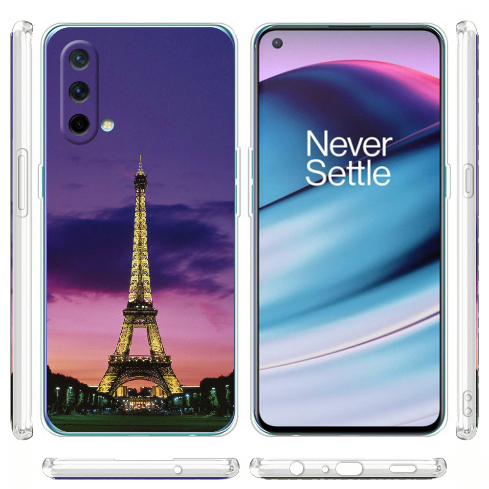 Чехол BoxFace OnePlus Nord CE 5G Полночь в Париже Прозрачный силикон (44513-up964-44513) - фото 3