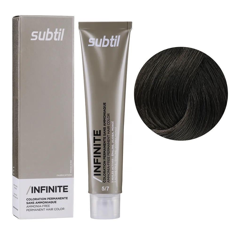 Крем-краска безаммиачная для волос Subtil Infinite Permanent Hair Color 5.7 Светлый каштановый шатен 60 мл