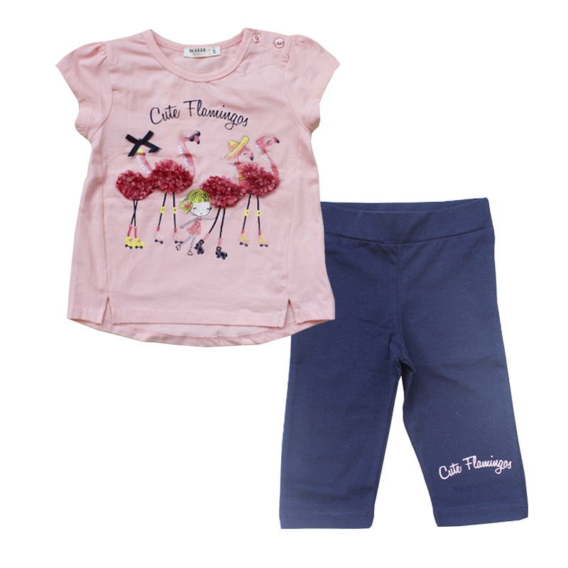 Комплект Breeze 13490 футболка і лосини 110 см см Рожевий/Синій