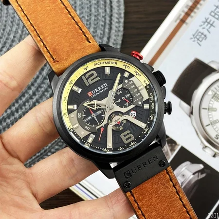 Наручний годинник Curren 8329 Black-Brown (2458) - фото 5 Наручний годинник Curren 8329 Black-Brown (2458) - фото 5