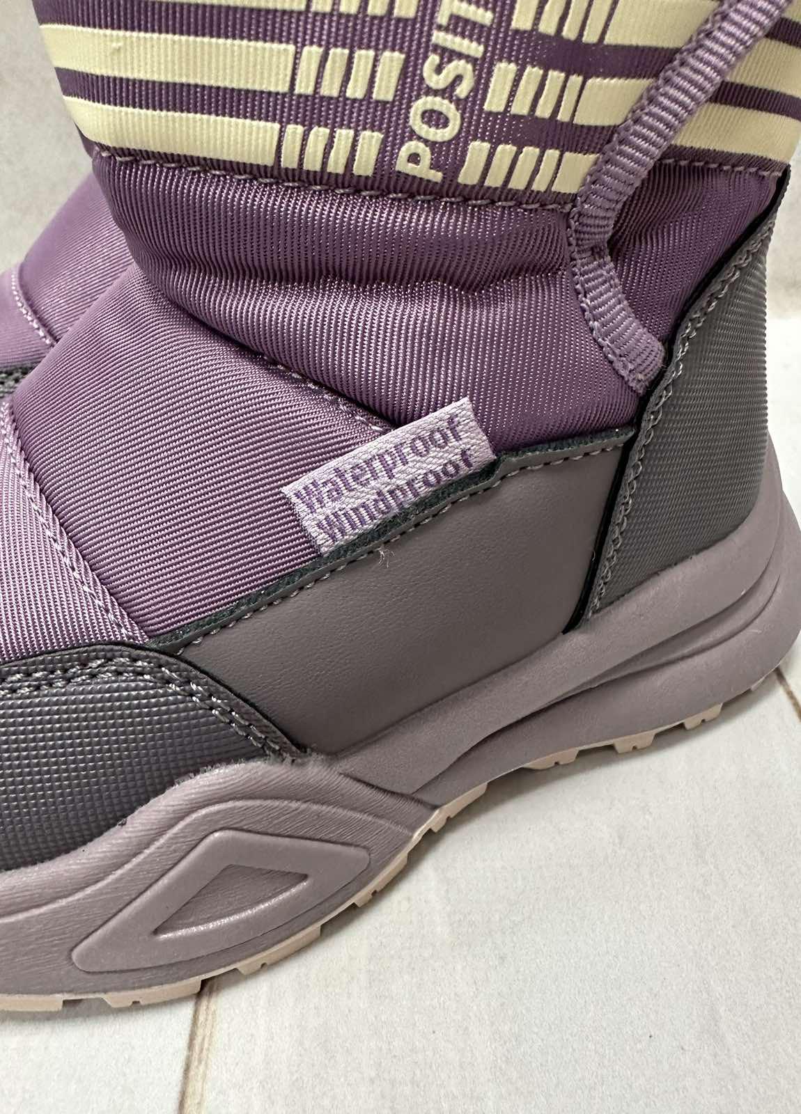 Чоботи зимові для дівчаток TOM.M р.27 17,5 см Фіолетовий - фото 4