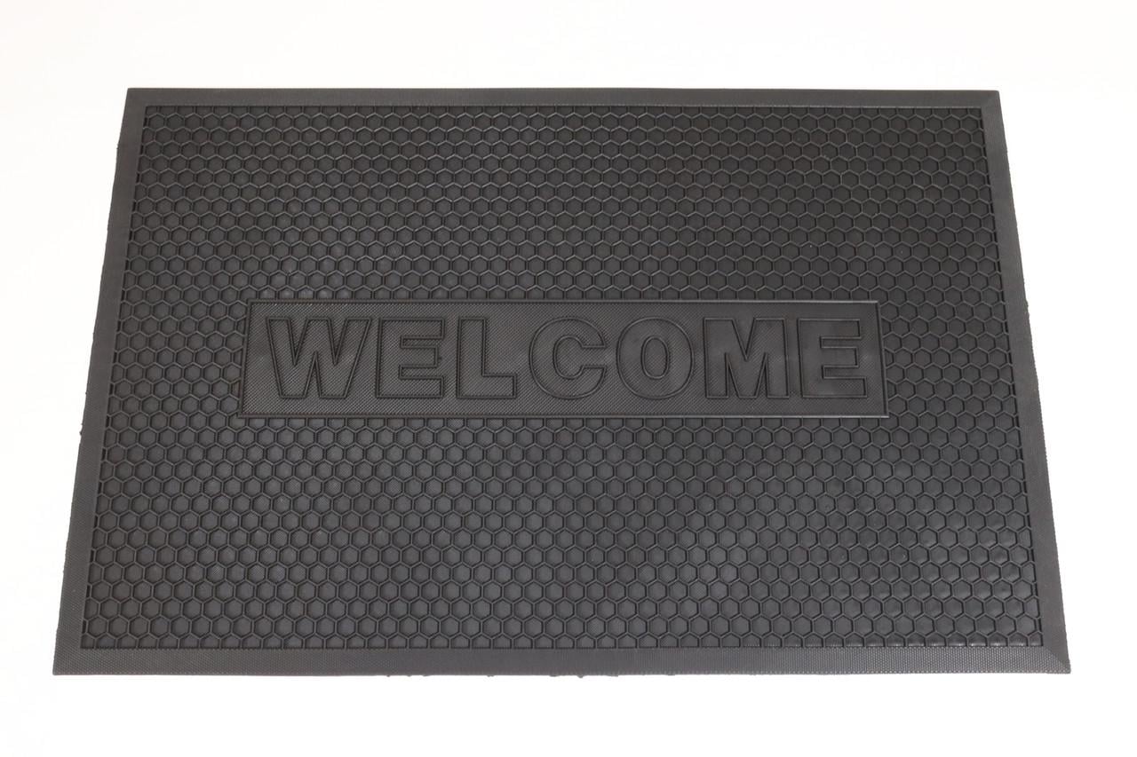 Коврик входной резиновый Welcome соты 60x90 см (2607/black)