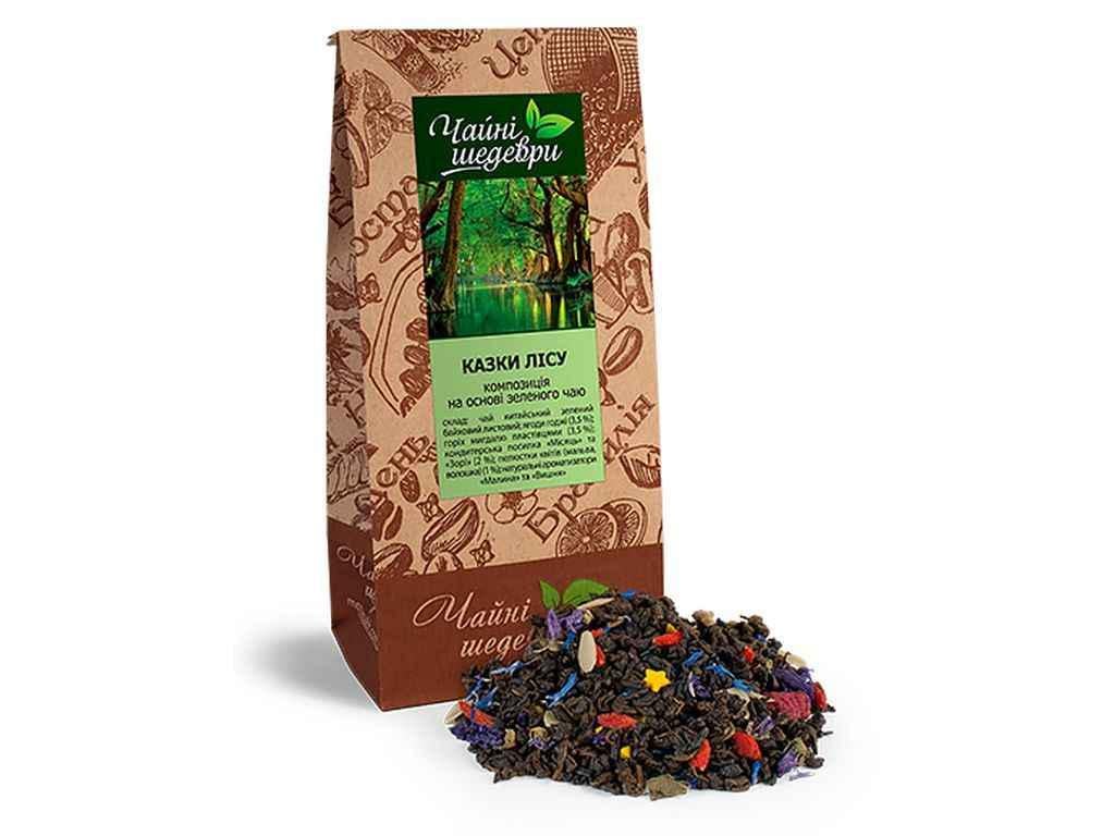 Чай фасований зелений Чайні шедеври КАЗКИ ЛІСУ 60 г (900626)