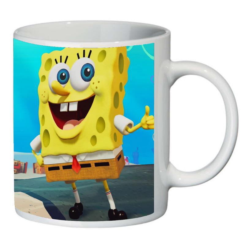 Кружка с принтом SuperCup Губка Боб квадратные штаны (SC-SB-0012)