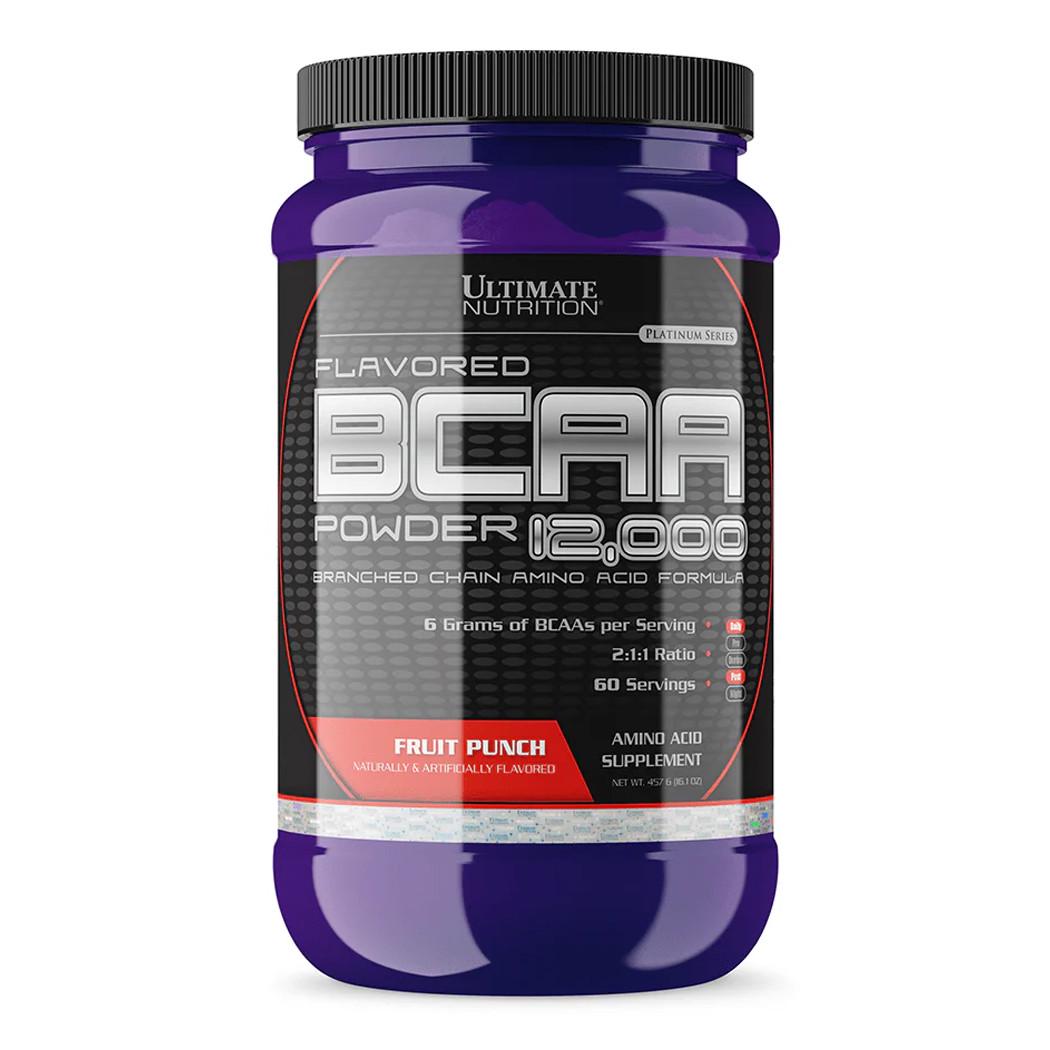 Аминокислота Ultimate Nutrition BCAA 12,000 Powder Фруктовый пунш 457 г (01991-02)