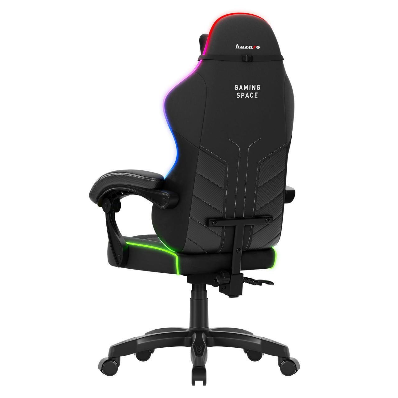 Крісло комп'ютерне Huzaro Force 2.7 RGB тканина Black (29952634) - фото 4