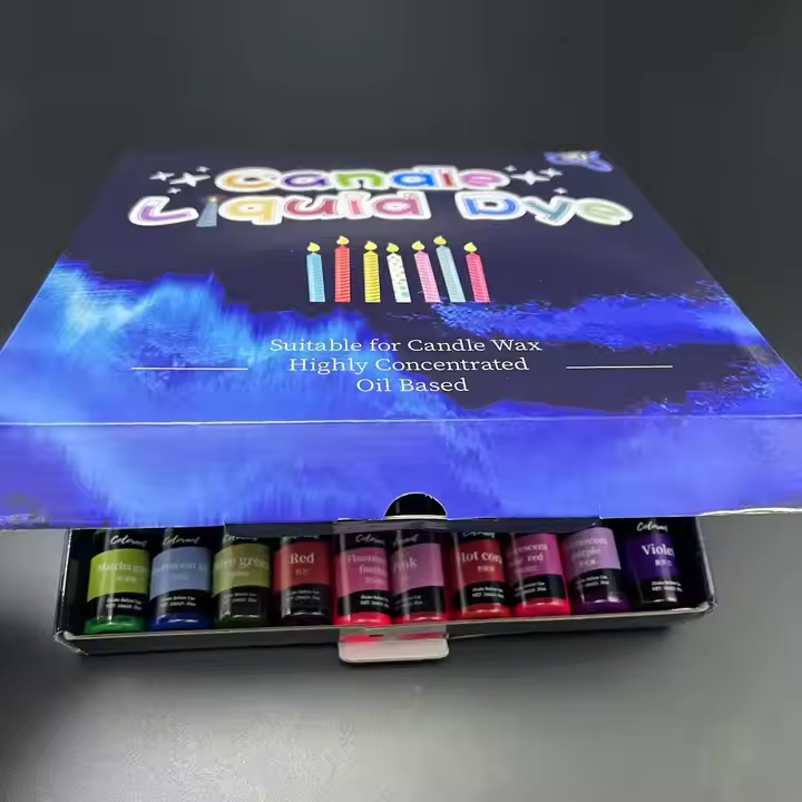 Набір рідких барвників для виготовлення свічок і мила концентровані пігменти 30 кольорів по 10 мл - фото 5 Набір рідких барвників для виготовлення свічок і мила концентровані пігменти 30 кольорів по 10 мл - фото 5