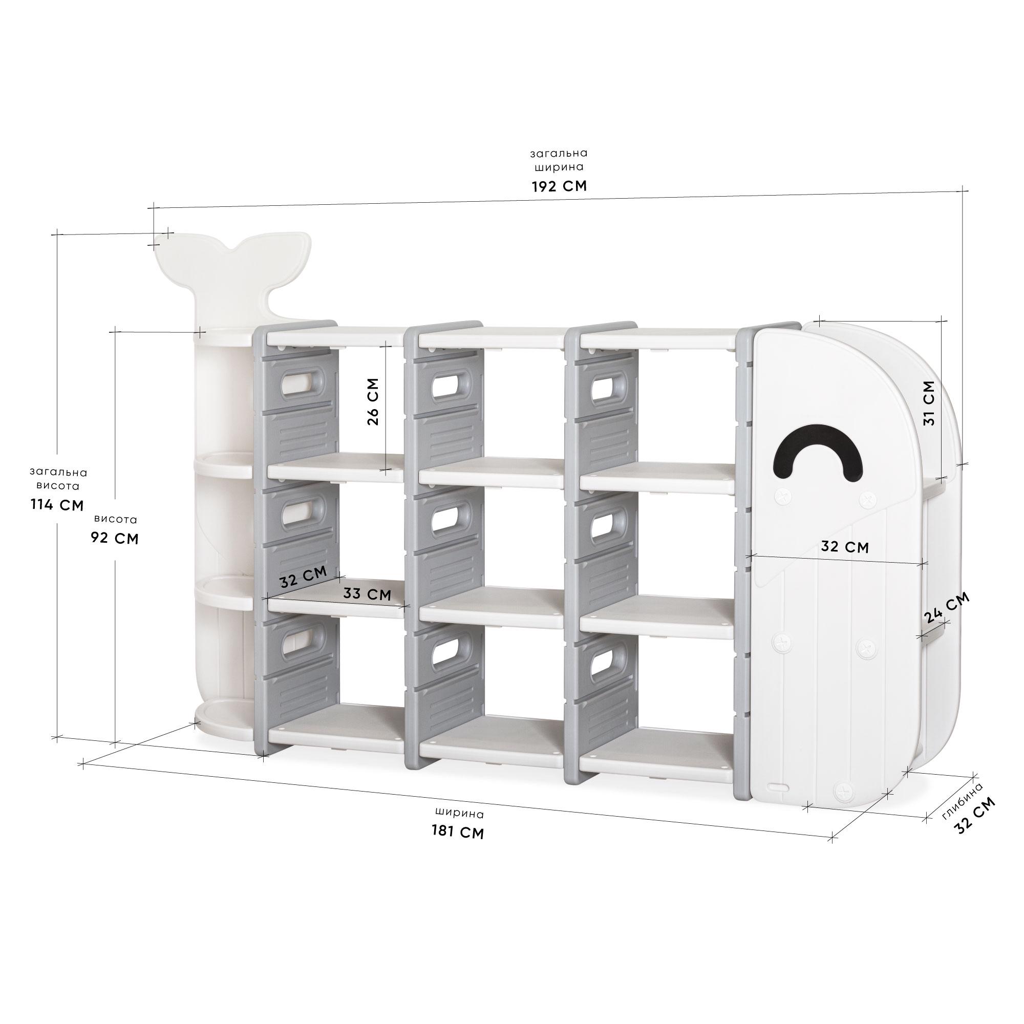 Стеллаж Mealux Splash White (KD-E054 White) - фото 3
