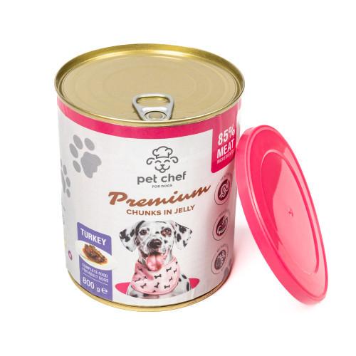 Корм вологий для дорослих собак Pet Chef з індичкою 800 г - фото 5 Корм вологий для дорослих собак Pet Chef з індичкою 800 г - фото 5