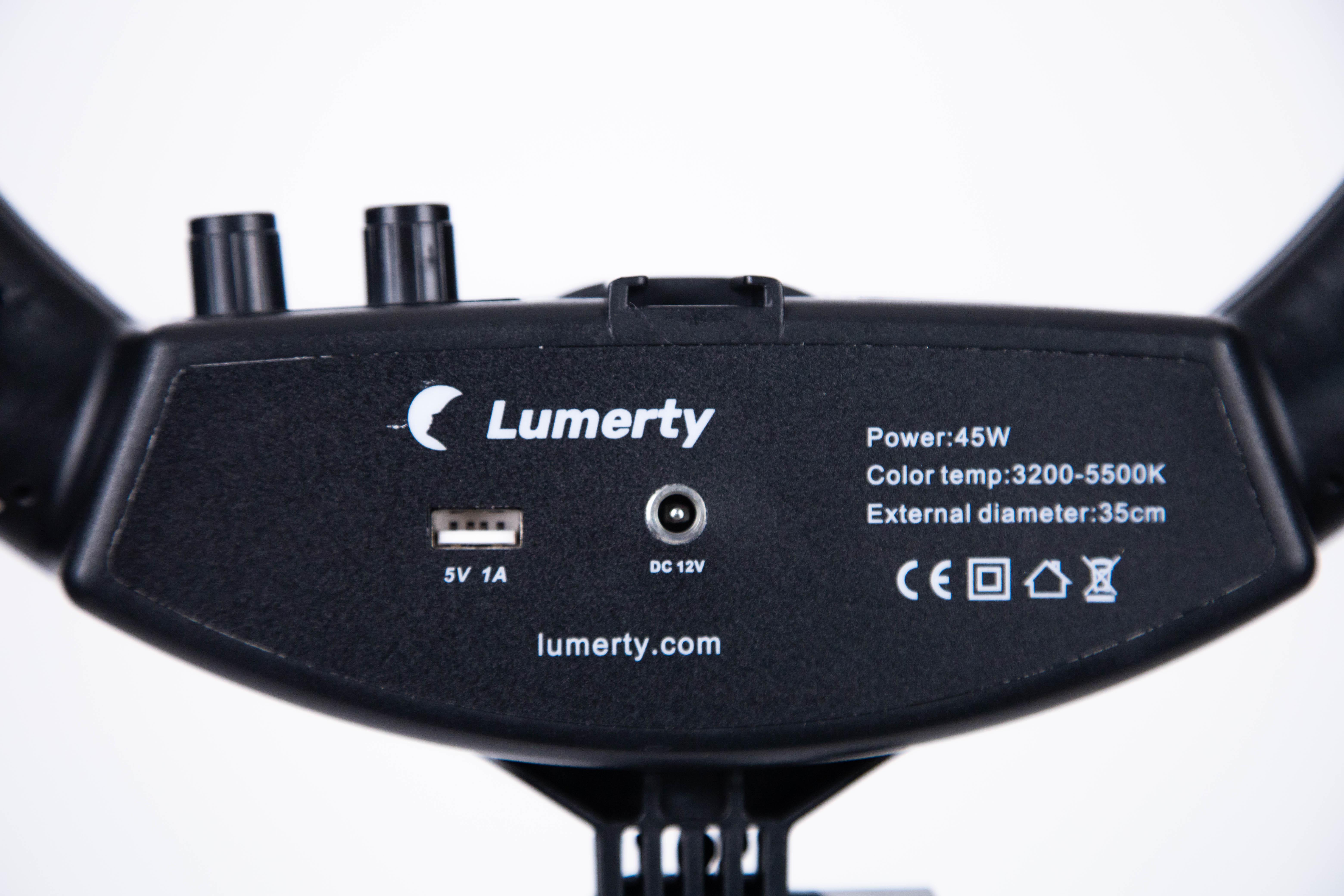 Лампа кільцева Led Lumerty Slim на штативі з кріпленням для телефону 45 W 35 см - фото 11