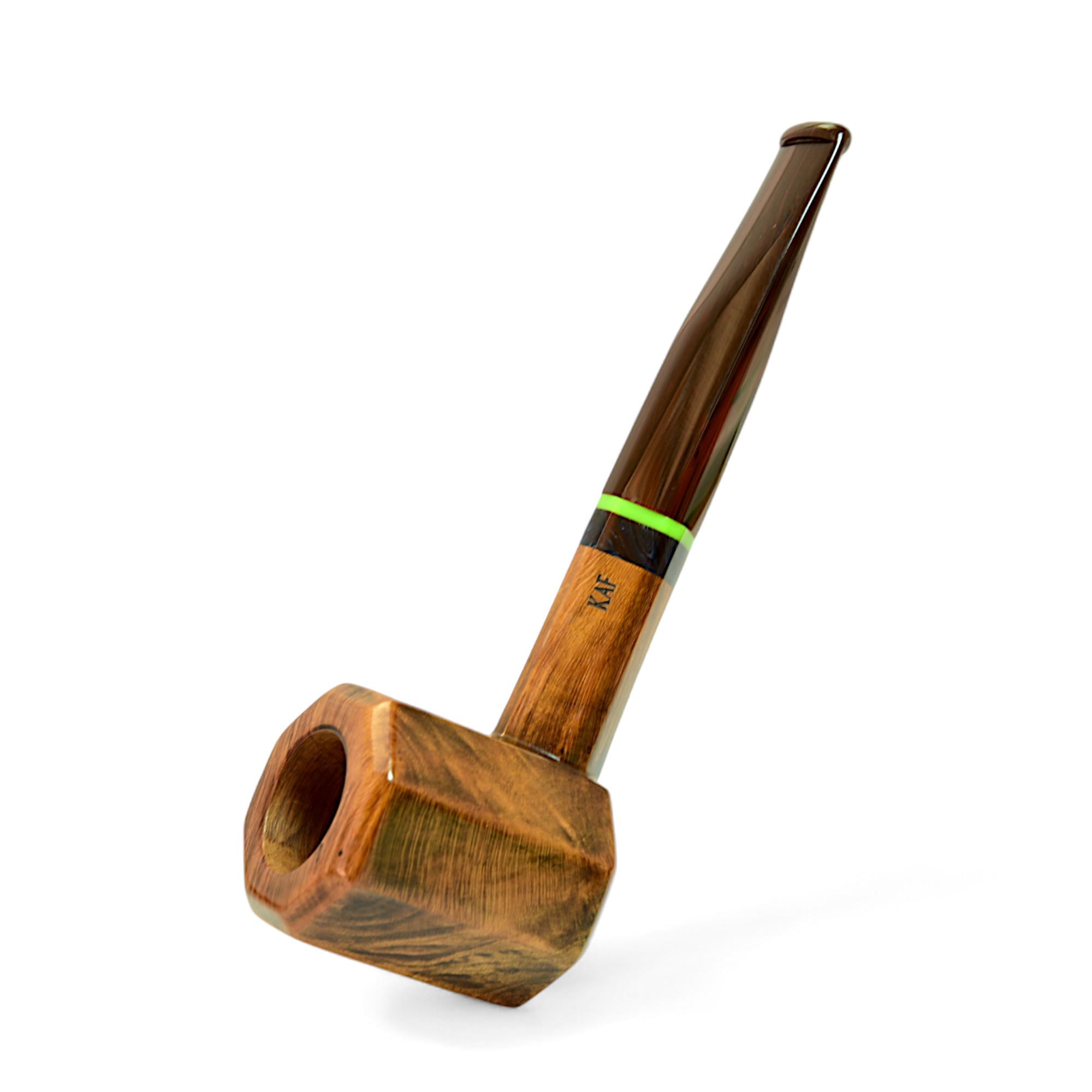 Люлька Hexagon из дерева бриара ручной работы