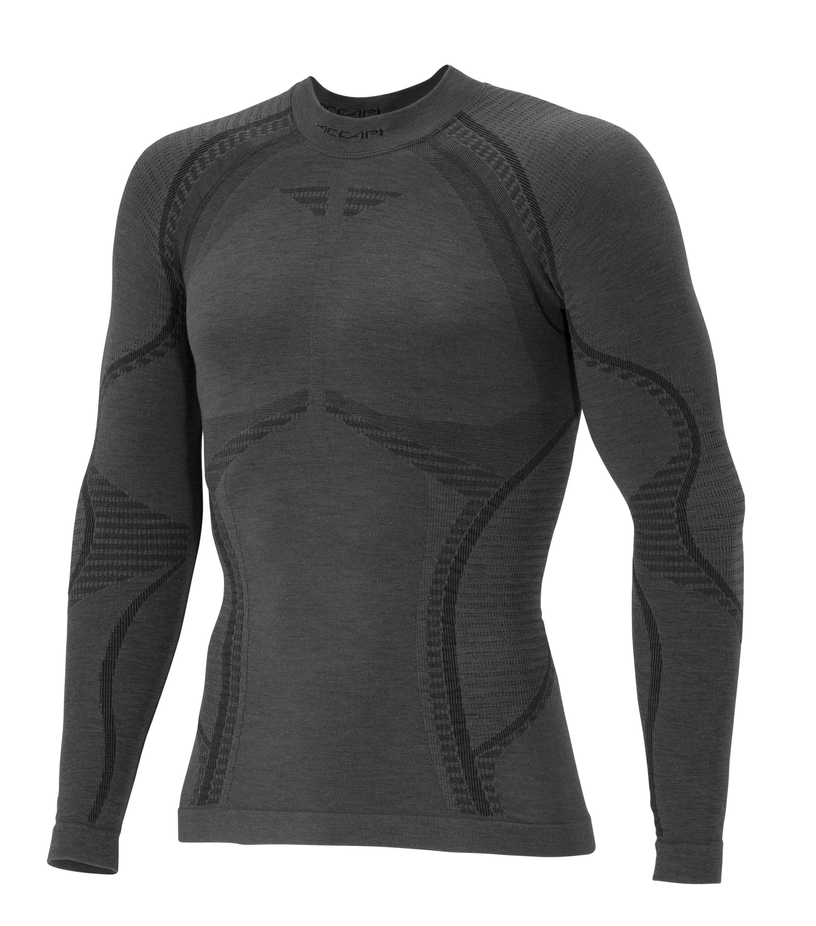 Термофутболка мужская с длинным рукавом Accapi Ergowool XS/S Iron/Black Термофутболка мужская с длинным рукавом Accapi Ergowool XS/S Iron/Black