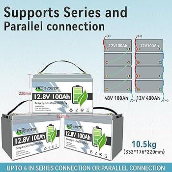 Акумулятор Літій-залізо-фосфатний TCBWorth 12,8 V/100 Ah/1280 Wh LiFePO4 - фото 4