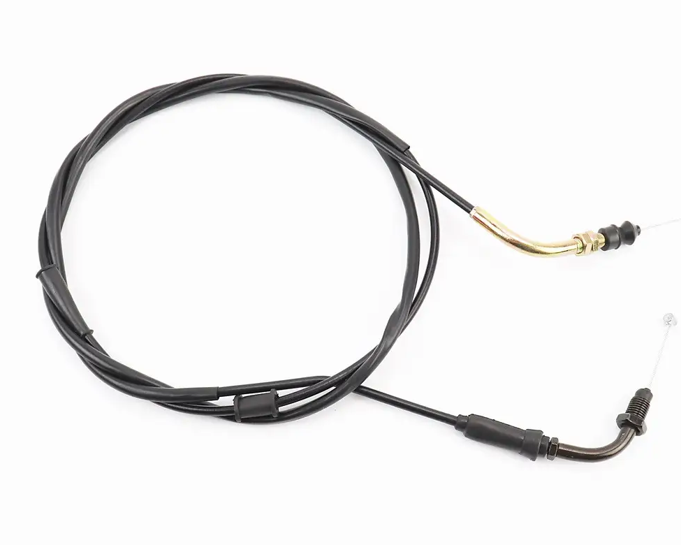 Трос газа 4Т-150cc крепление верхнее с резьбой трос 211 см/кожух 200 см (305003)