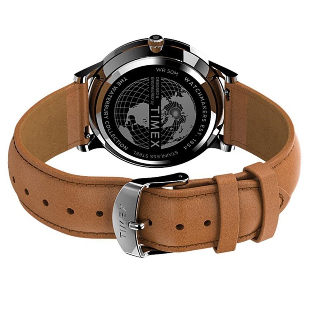 Наручний годинник чоловічий Timex Waterbury Classic кварцевий Silver (Tx2u97200) - фото 5