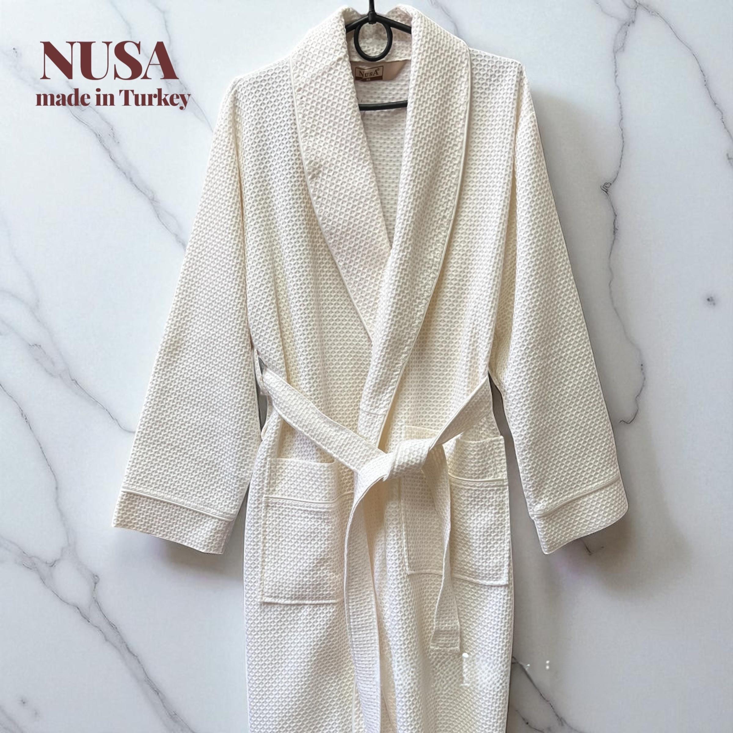 Халат жіночий Nusa бамбук/бавовна M Кремовий (2676746717) - фото 10 Халат жіночий Nusa бамбук/бавовна M Кремовий (2676746717) - фото 10