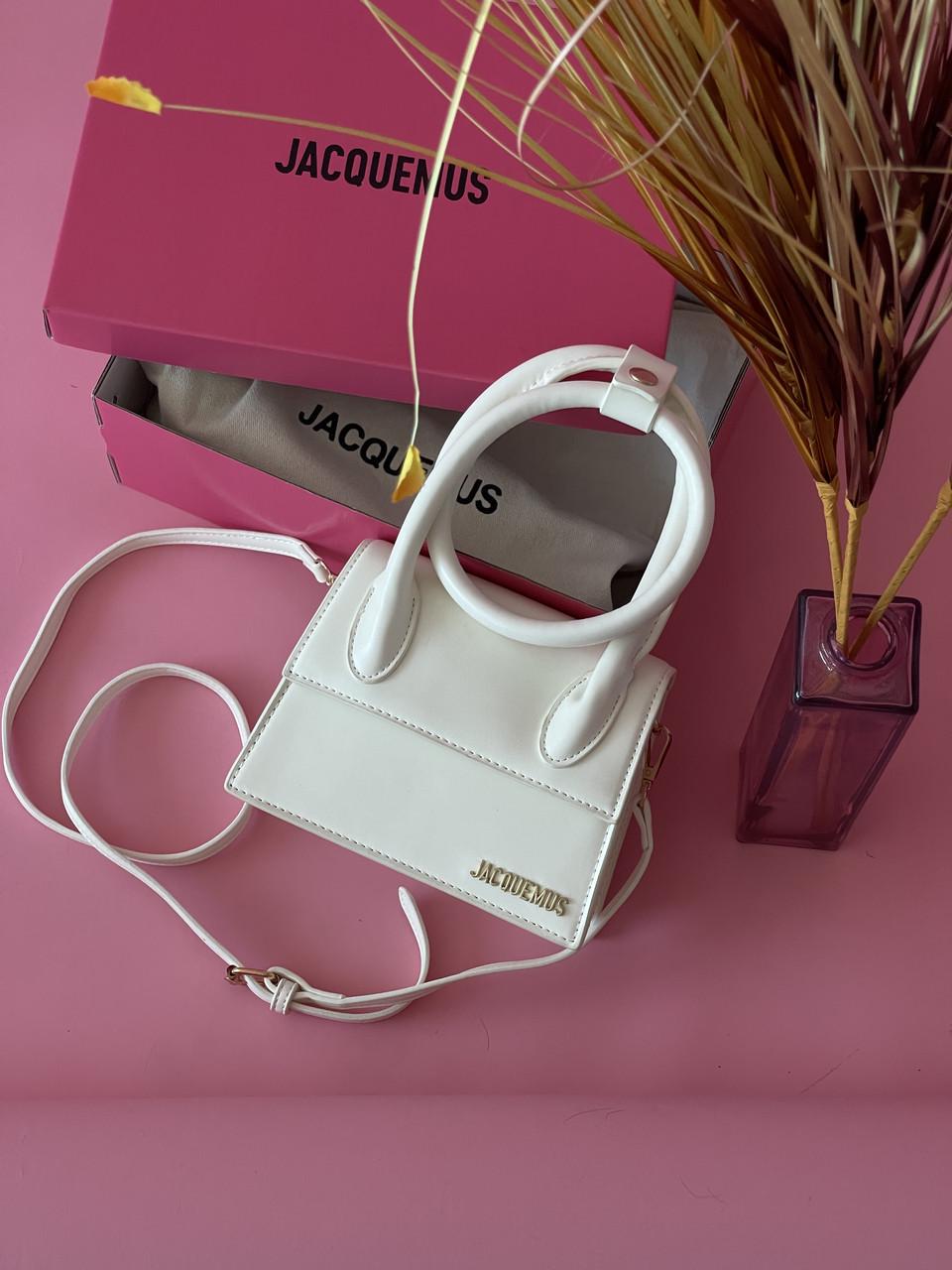 Сумка женская Jacquemus Le Chiquito Noeud клатч Premium Белый (2285628370)