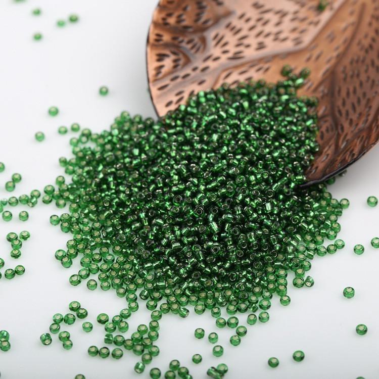 Бисер парчовый 2 мм 50 г Зеленый (БР0002ч05)