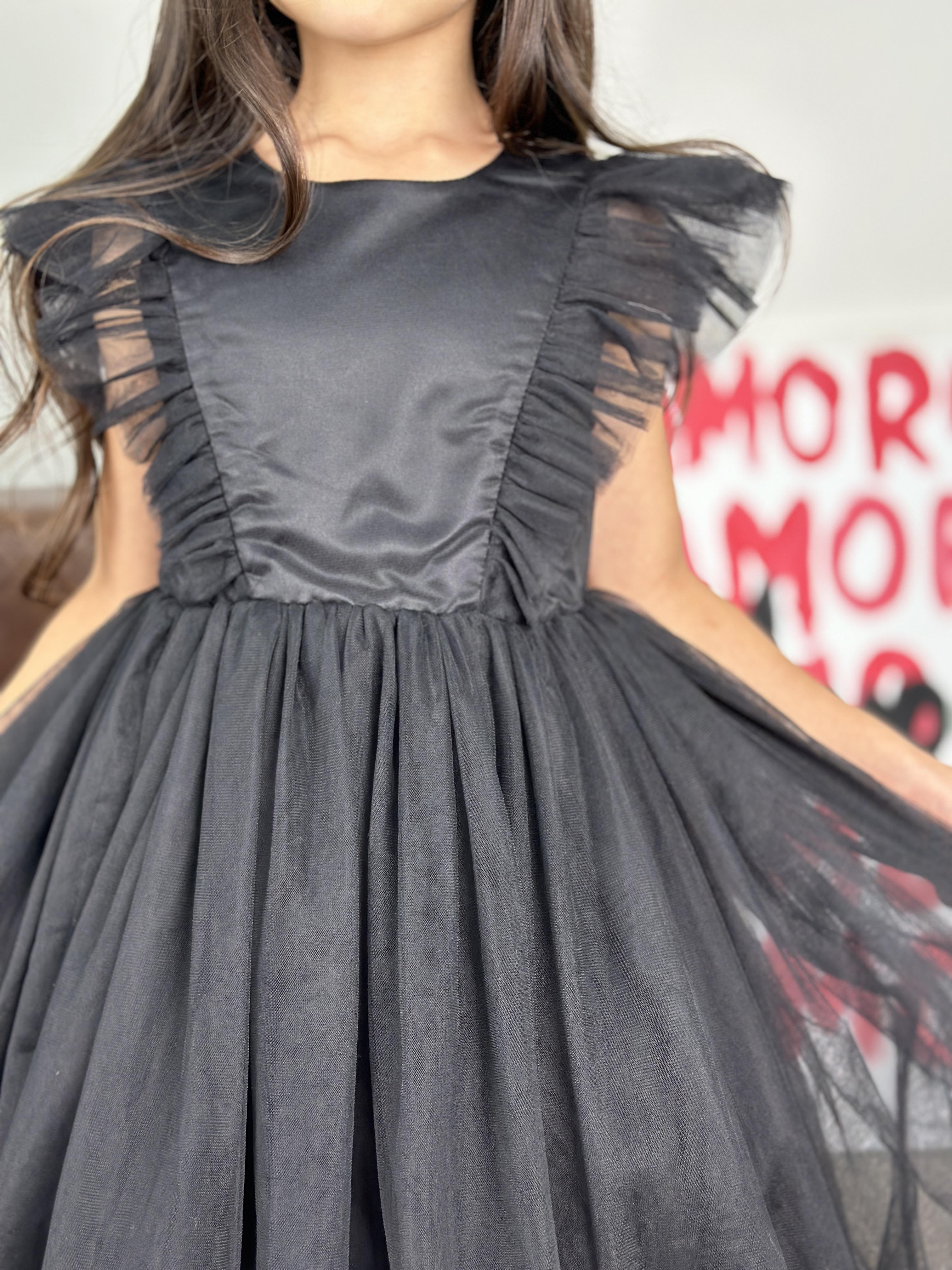 Платье очаровательное для девочек из фатина KatyKids Полина 100 см Черный (11037350500) - фото 7 Платье очаровательное для девочек из фатина KatyKids Полина 100 см Черный (11037350500) - фото 7