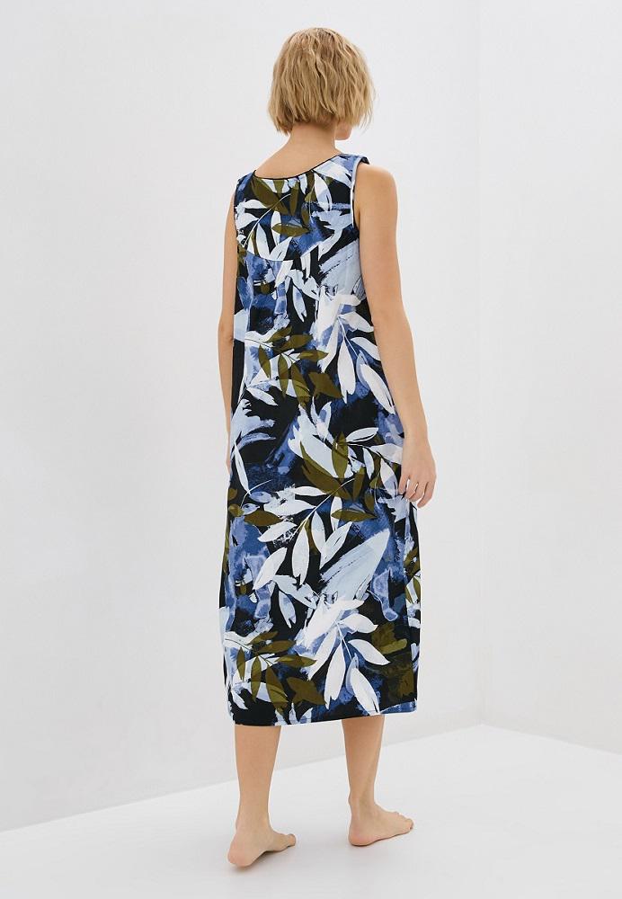 Рубашка ночная FABLE&EVE Kensington 1469 10/S с абстрактными листьями Оливковый (5051877329522) - фото 3 Рубашка ночная FABLE&EVE Kensington 1469 10/S с абстрактными листьями Оливковый (5051877329522) - фото 3