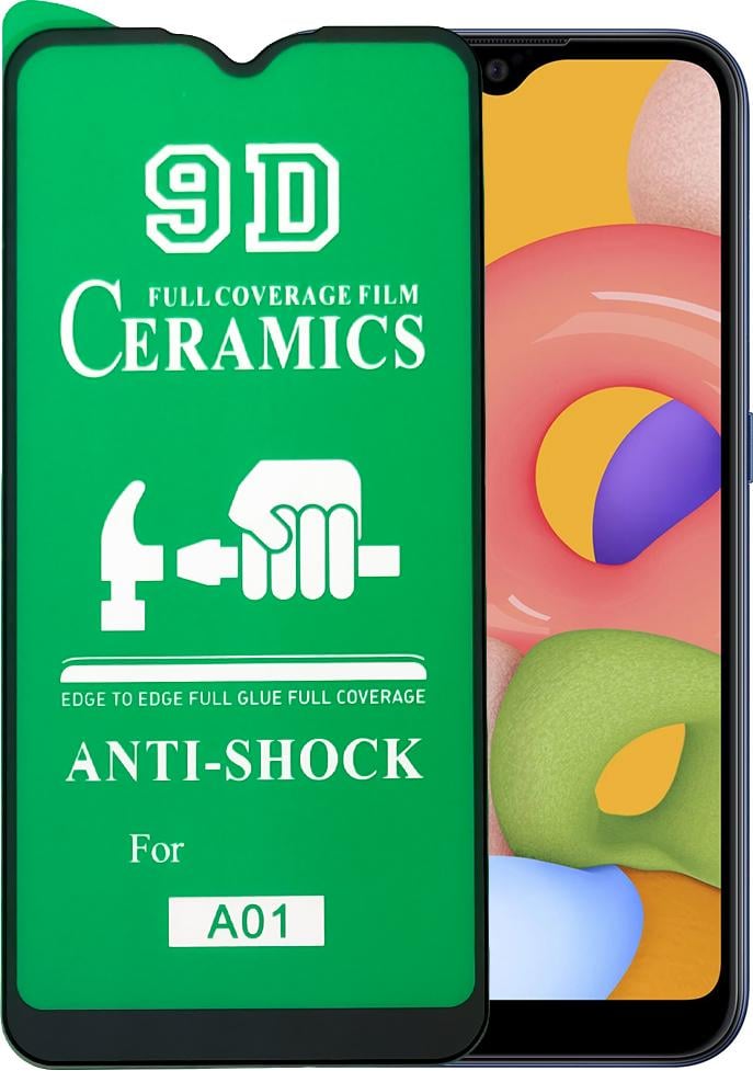 Защитная пленка Ceramics для Samsung Galaxy A01 A015 керамическая 9D (15688) Защитная пленка Ceramics для Samsung Galaxy A01 A015 керамическая 9D (15688)