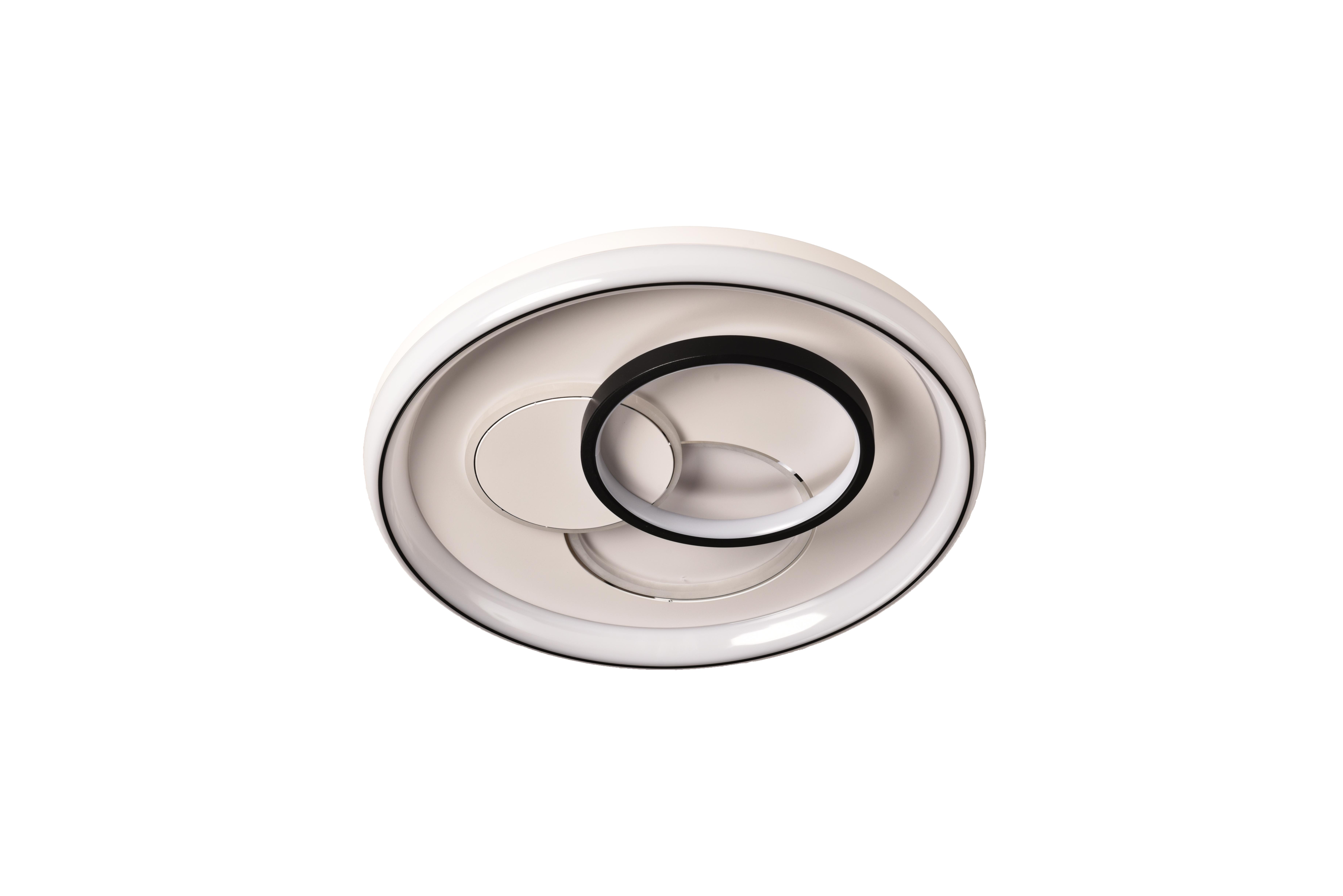 Люстра светодиодная Valeso V L5008 WT+BK круглая